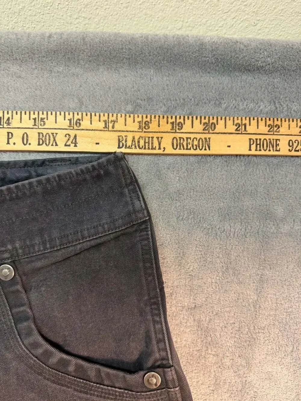 Kuhl Men's Charcoal Grey Vintage Patina Dye Canvas Hiking Work Pants 36x34